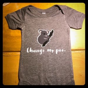 Change my poo cute koala baby jumpsuit